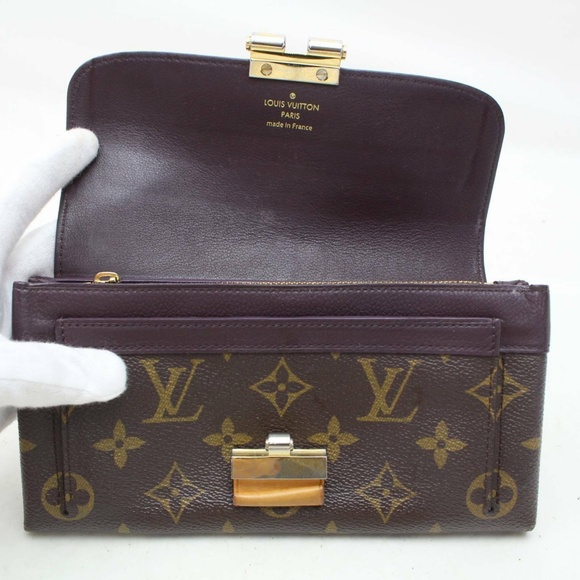 💯 Auth Louis Vuitton Elysee Long Wallet Monogram - Picture 4 of 8